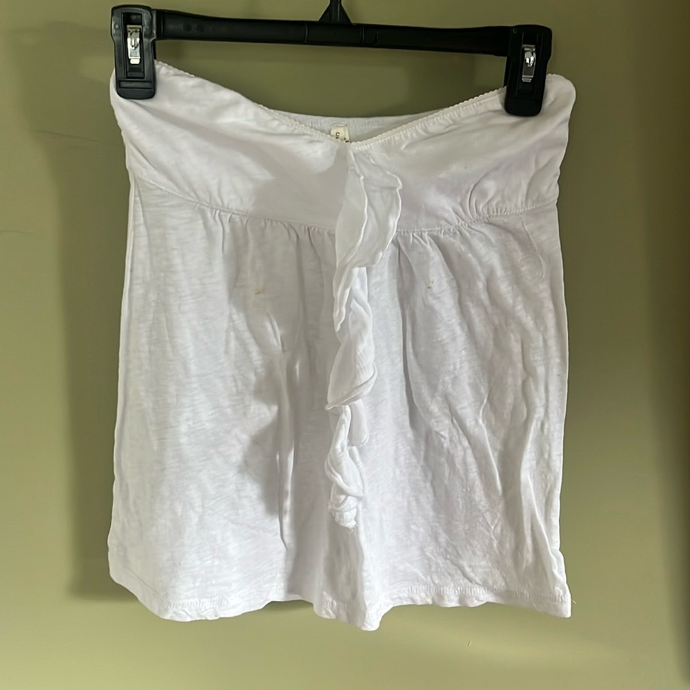 Like New Color Story A-line Tube Top with Frill in Front. Size S.